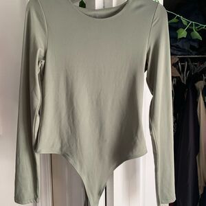 Sleek Olive Green Women's Top